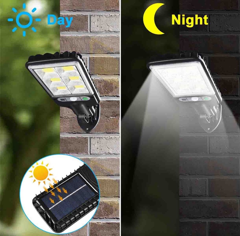 Solar Security Lights 2 Pack 6000LM Motion Sensor Lights Adjustable Flood Light gallery
