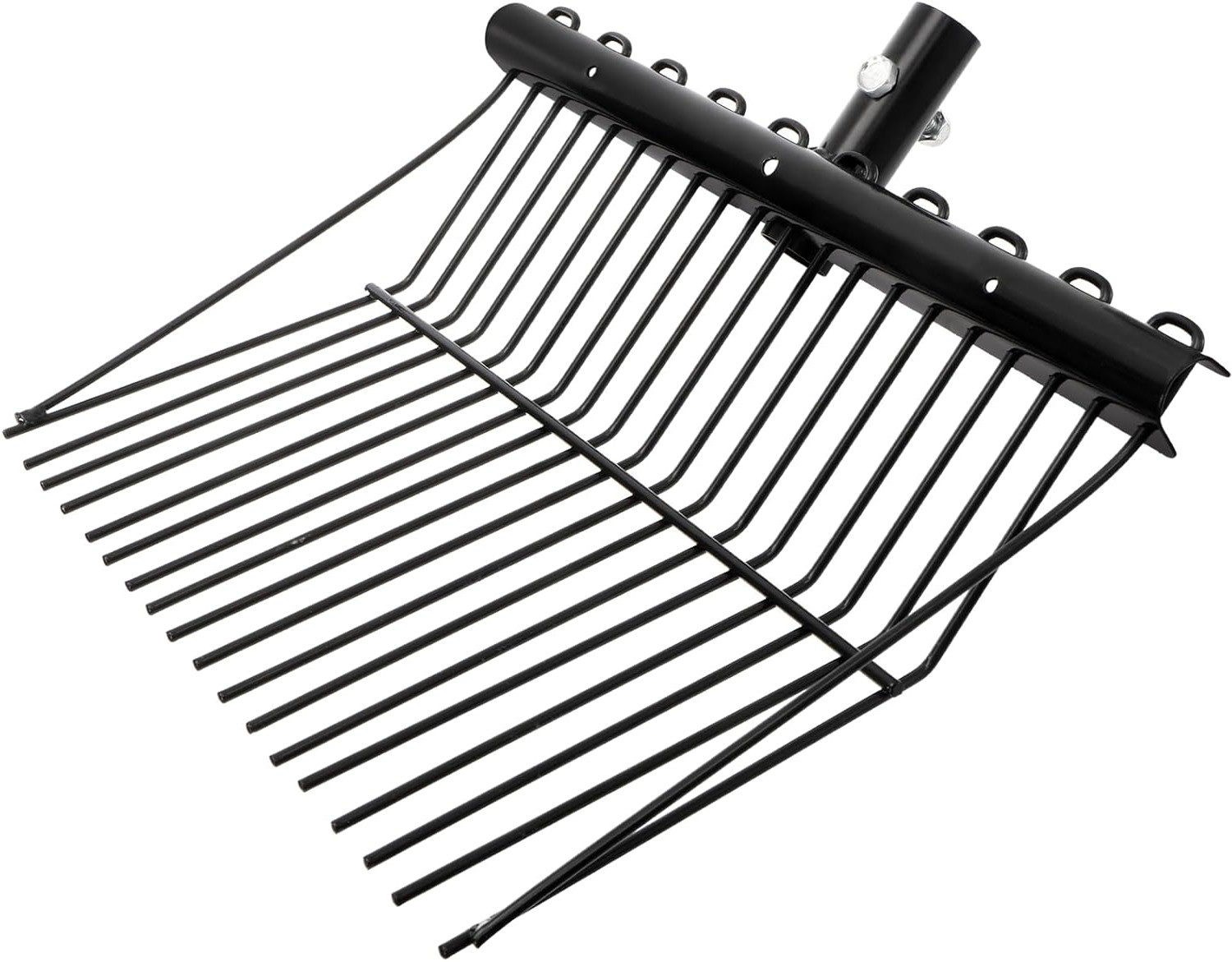 Pitch Manure Fork Head Metal Replacement Digging Rake Angled Tines Mulch Hay gallery