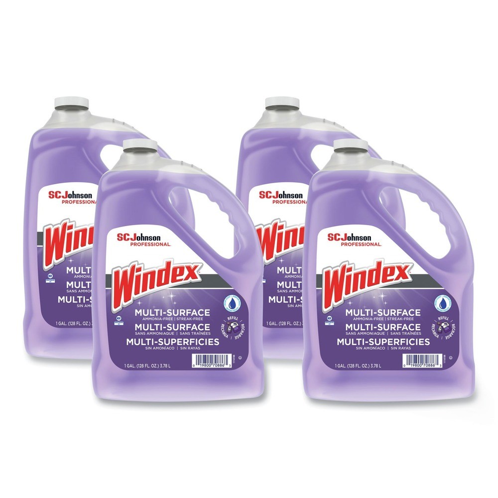 Windex 697262 Non-Ammoniated Multi Surface Cleaner - Pleasant Scent (4/CT) New gallery