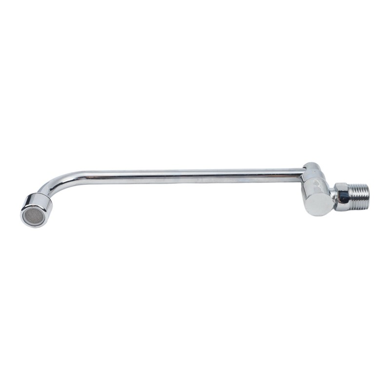 Single Cold Wall Mounted Tap with Swinging Spout for Home and Commercial Use gallery