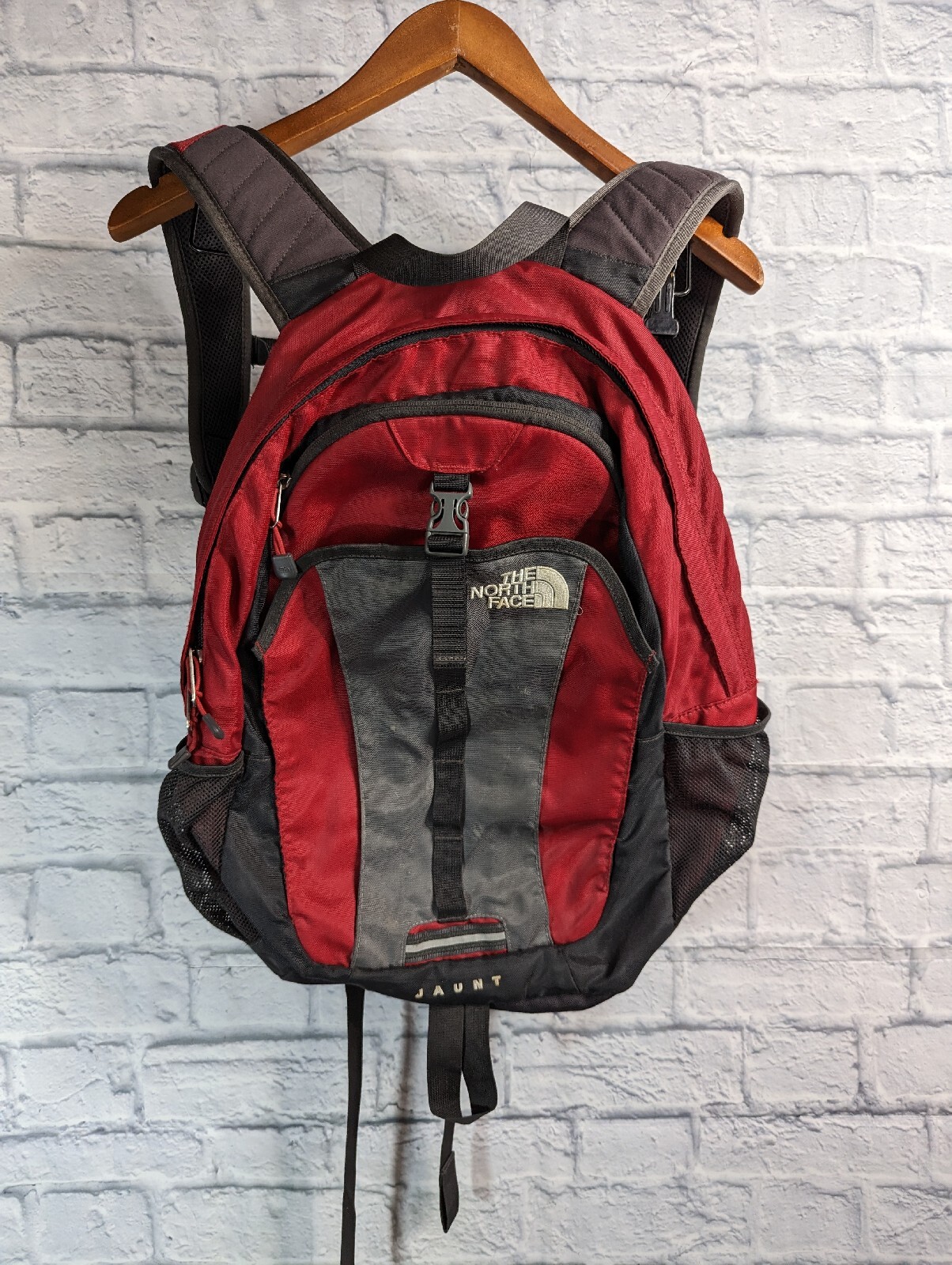 The North Face Red Jaunt Backpack 20″