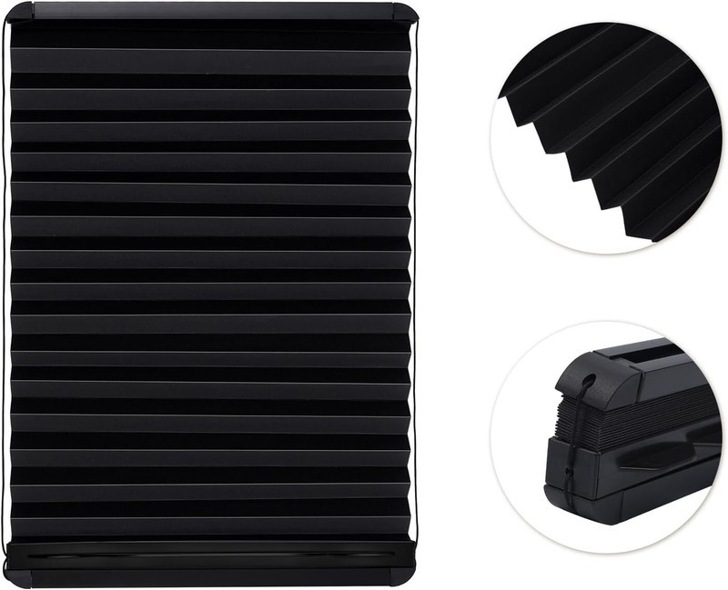 Thin Shade Ready RV Entry Door Window Lippert Prepped 12''x21'' Pleated Blinds gallery