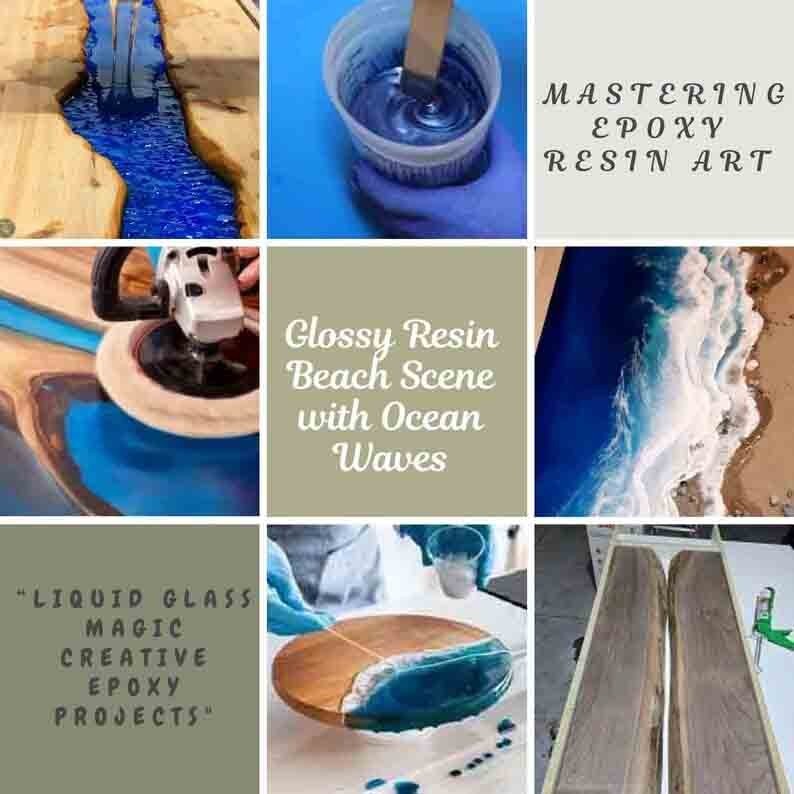 Round Blue Resin Table, Epoxy River Dining Table, Live Edge Wood Furniture Decor gallery