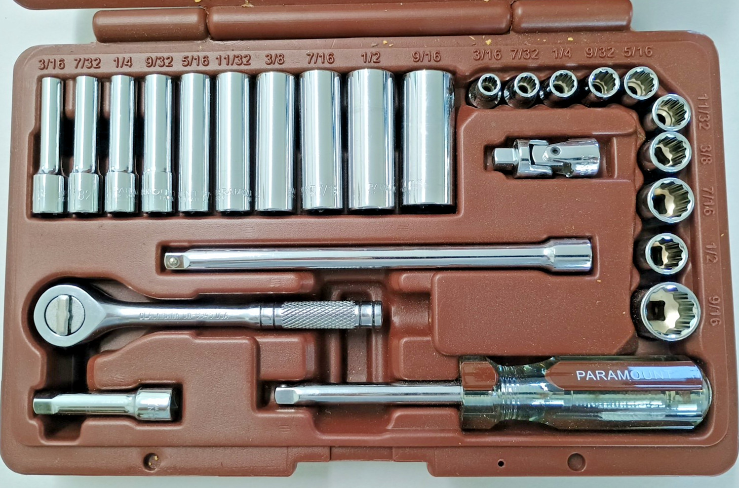 Paramount 1/4" Ratchet Set 25 Pcs Ratchet is blackhawk brand gallery