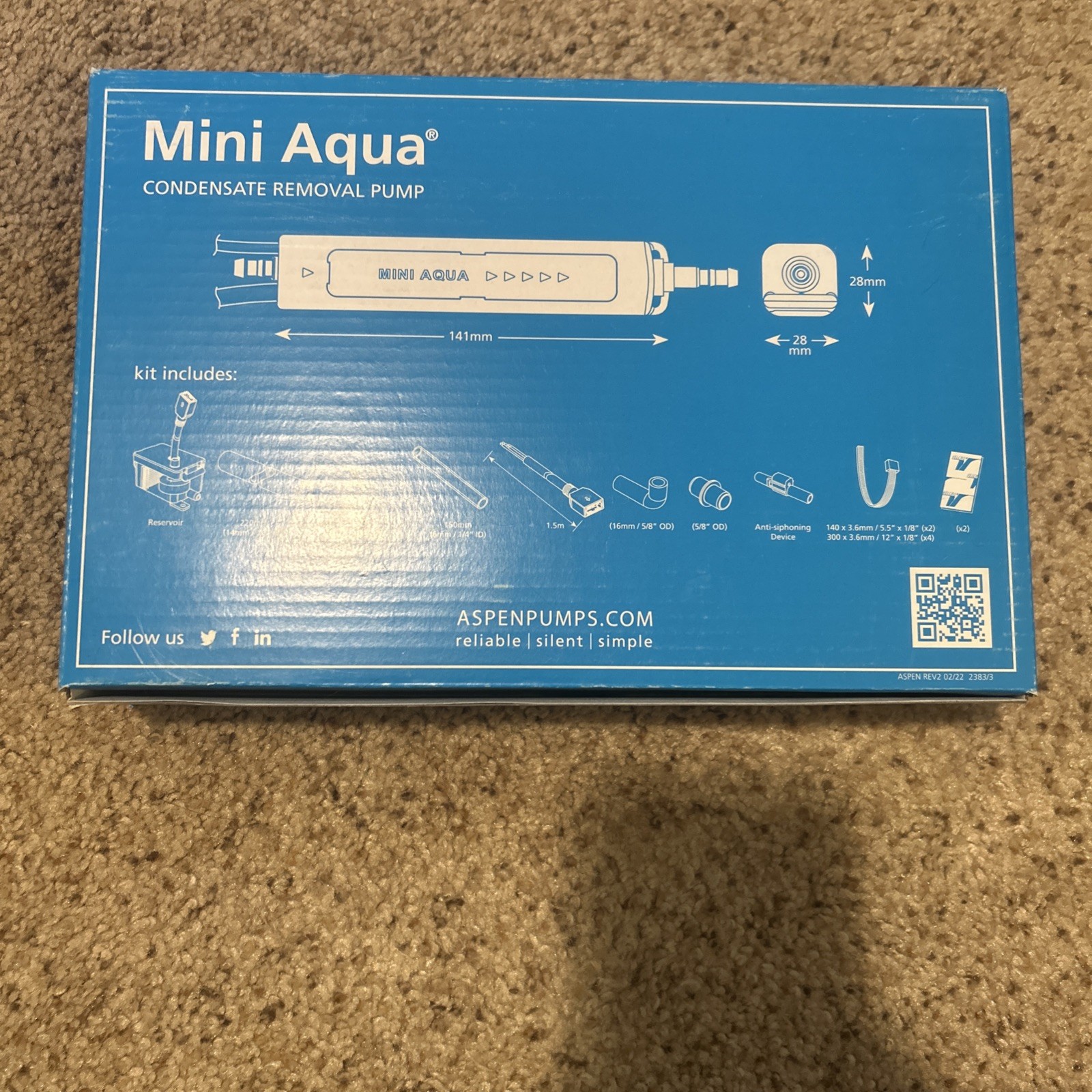 ASPEN 83829 Mini Aqua Pump Kit DACA-CP1-1 ~ 100-250V gallery