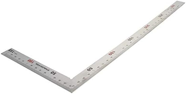 Right Angle Ruler 150—300mm Stainless Steel L Shape Ruler 90 Degree Square Tool gallery