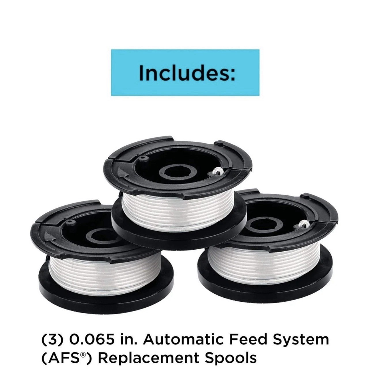 Black + Decker Trimmer Line String Replacement Spool 30' 3 Pack AF-100-3ZP gallery