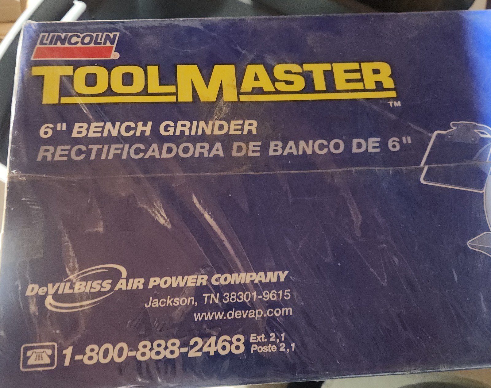 Lincoln Toolmaster LTG6 6" Inch Bench Grinder Corded Electric NEW gallery