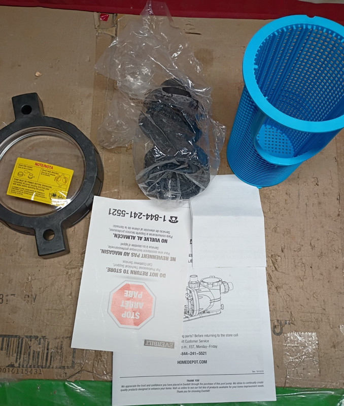 Everbilt 1 HP Pool Pump InGround 2 Speed 230V (Model SPP10002-2SP) Open Box gallery