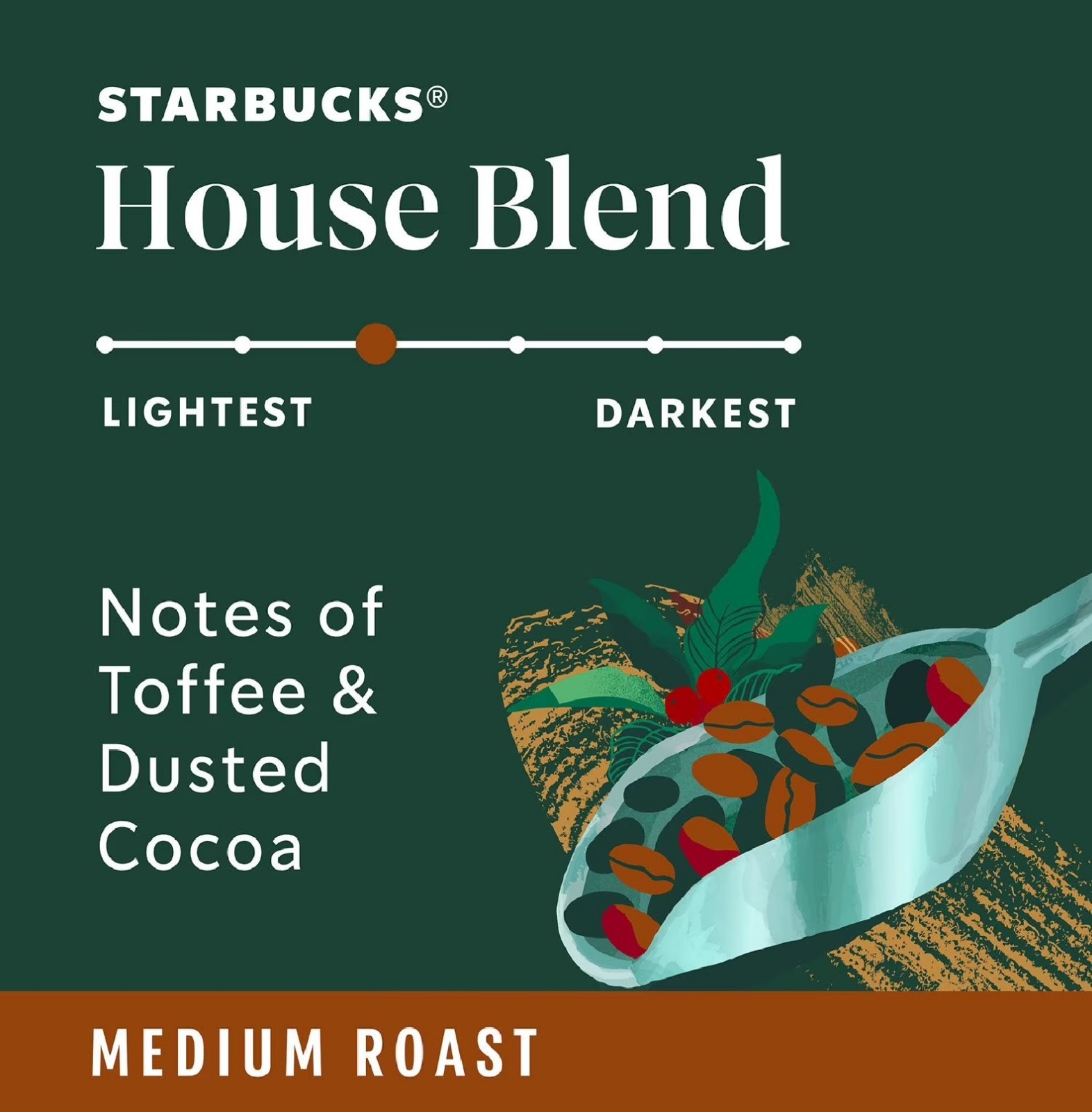 Starbucks House Blend Medium Roast Whole Bean Coffee, 40 oz. gallery