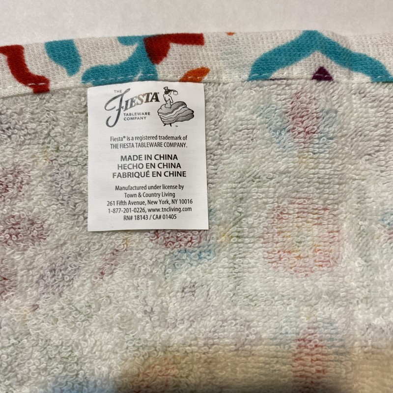 Fiesta Wall Tiles Kitchen Towel Set, Multicolor, 2 Piece gallery