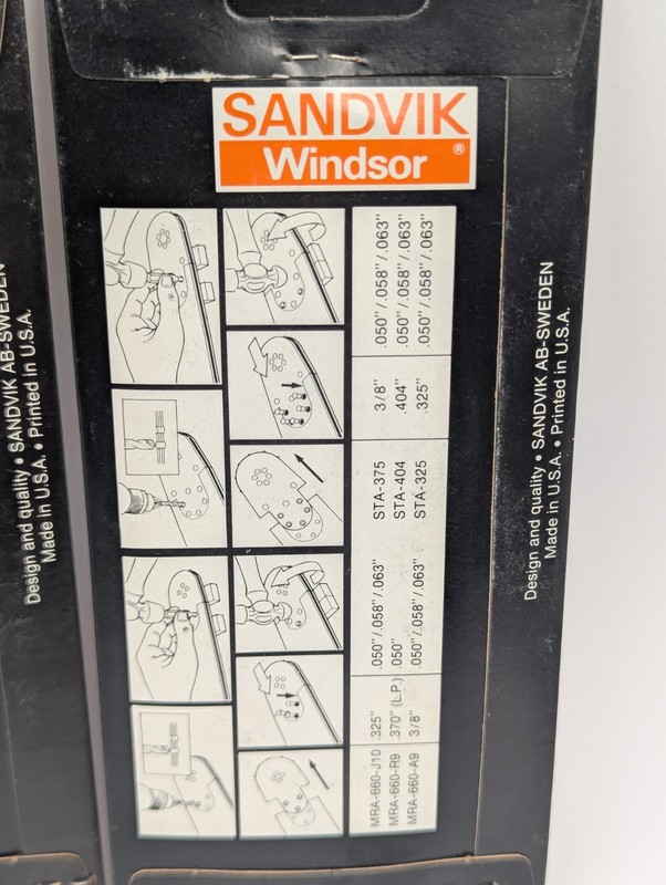 Windsor STA404 Speed Chainsaw Bar Tip Replacement .404" Pitch, New Lot of 2 gallery