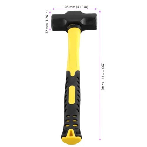 3 PCS 2lbs Sledge Hammers with Shock Absorption Handles - Solid Steel Heads gallery