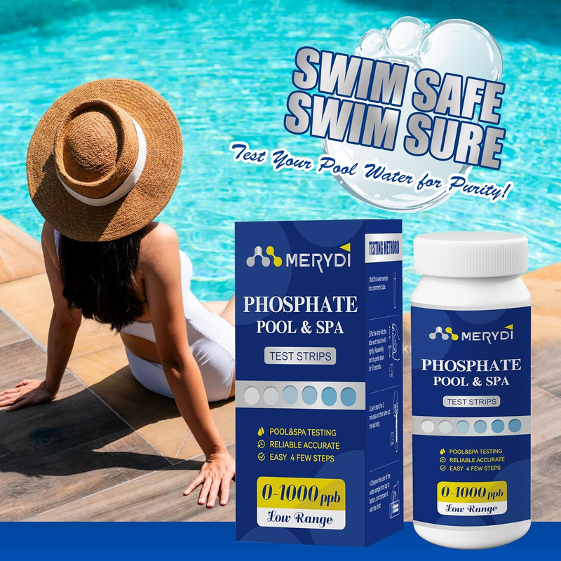 Phosphate Test Kit for Pool,50 Strips Strip gallery