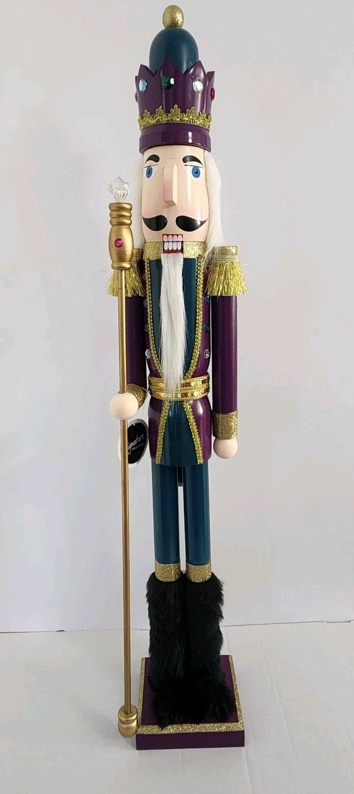 Signature Selection 42" Nutcracker - Purple/Teal/Gold - New! gallery
