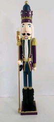 Signature Selection 42″ Nutcracker – Purple/Teal/Gold – New!