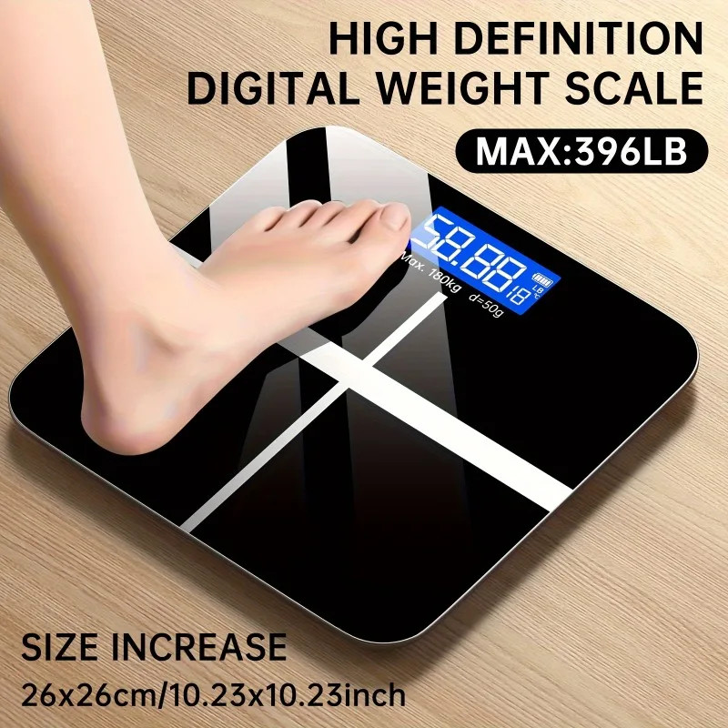 Digital Bathroom Scale High Precision LCD Display 396LB Capacity Accurate Weight gallery