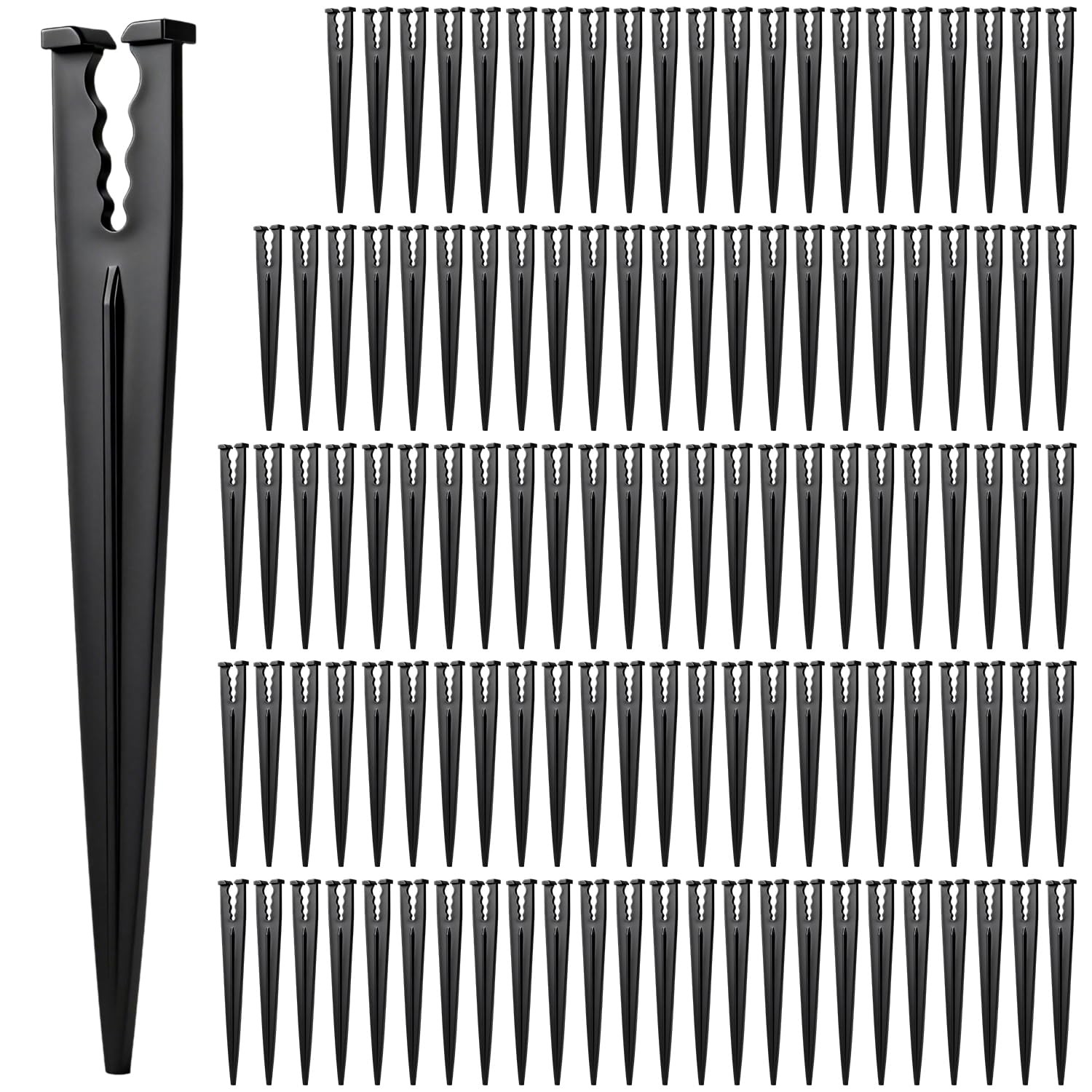 100 Pieces 1/4 Inch Drip Irrigation Support Stakes for Garden Greenhouse Use gallery