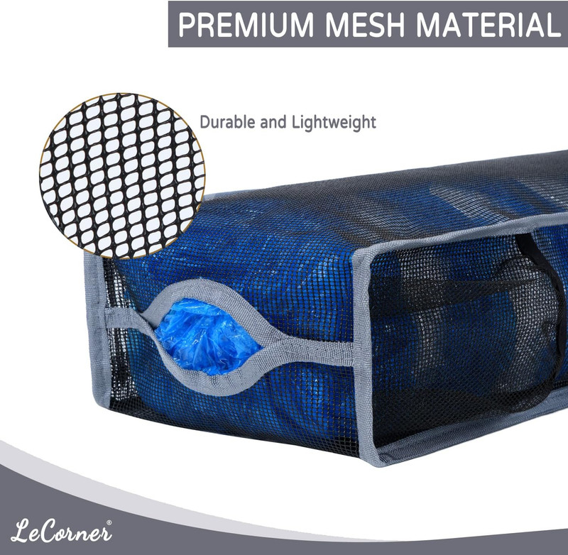 Plastic Bag Holder, Large Capacity Grocery Bag Holder, Breathable Mesh Plasti... gallery