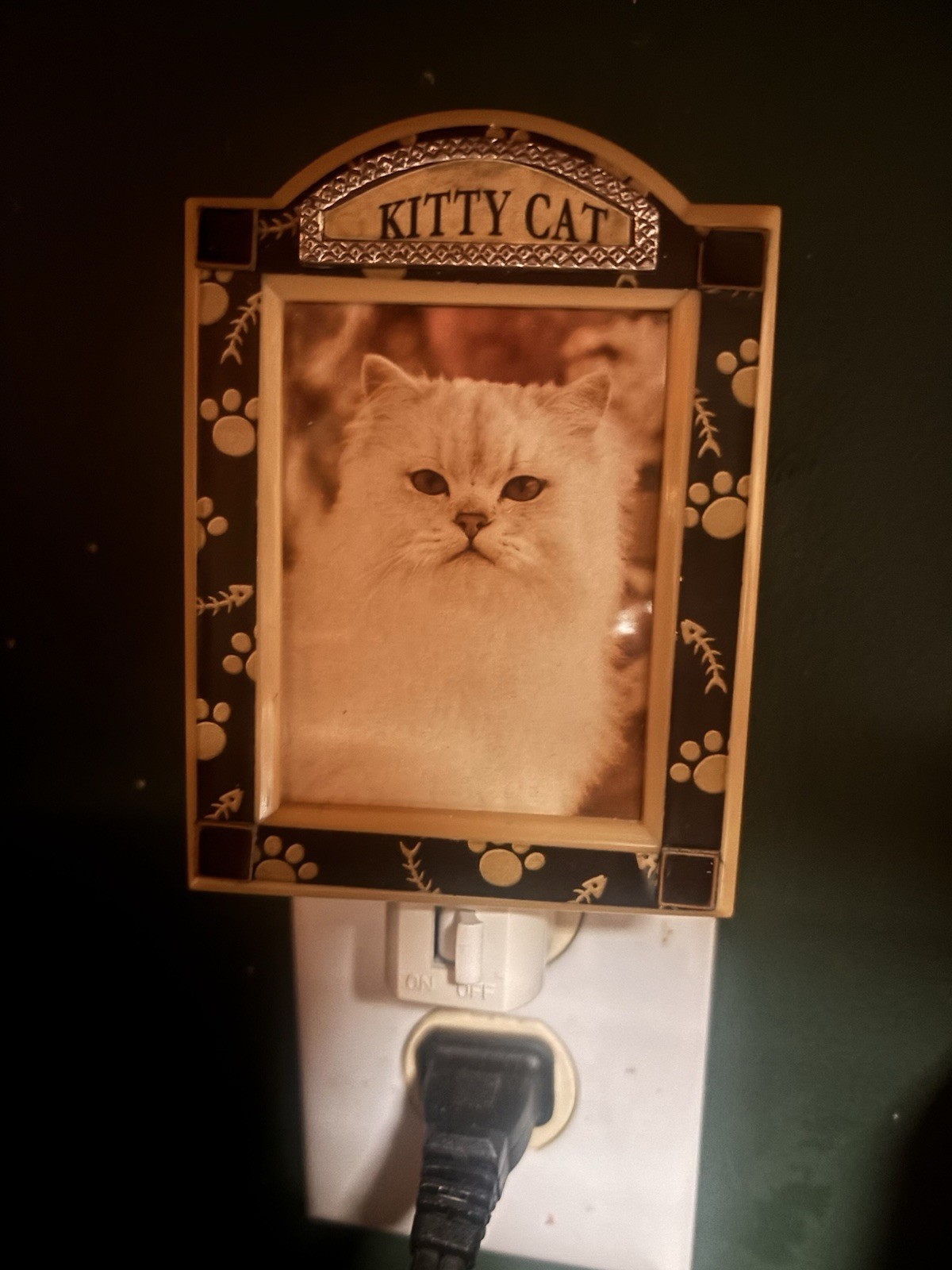 Kitty Cat Plug In Photo Night Light - New In Box By Keypoint Co gallery