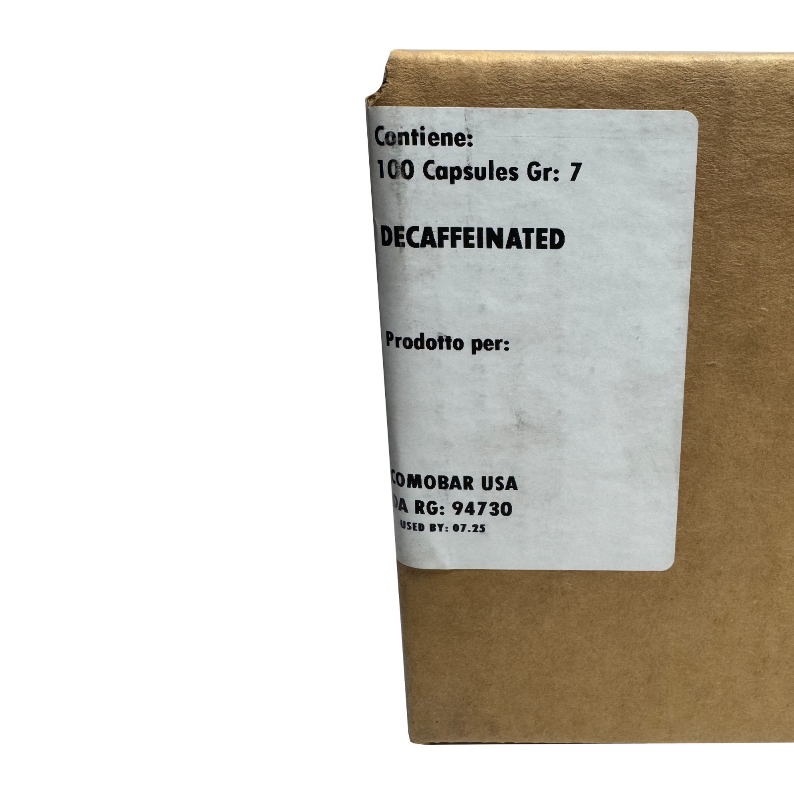 Comobar Decaffeinated Espresso Point Compatible, 100 Capsules (7 grams each) gallery