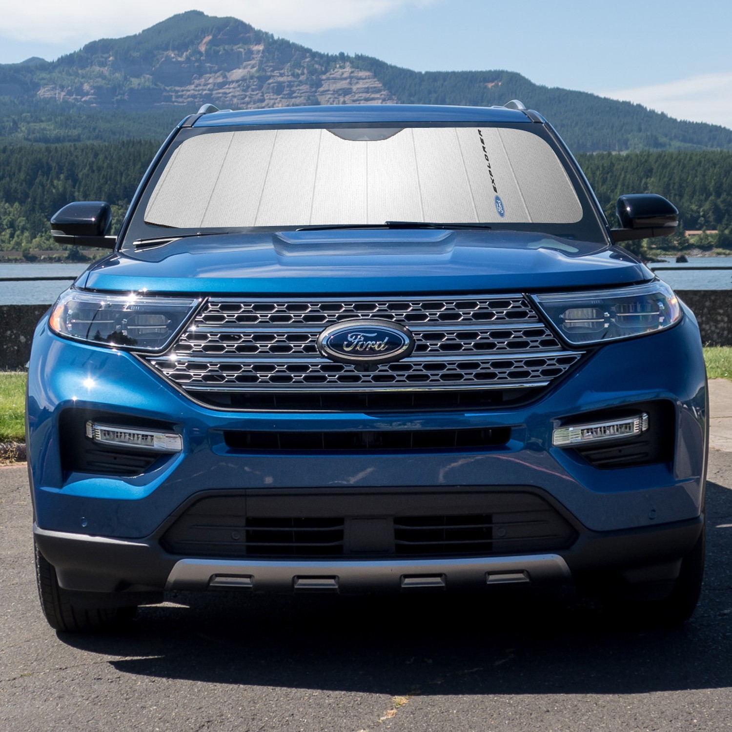 Ford Explorer Universal Fit Auto Windshield Sun Shade at Jumbo Size gallery