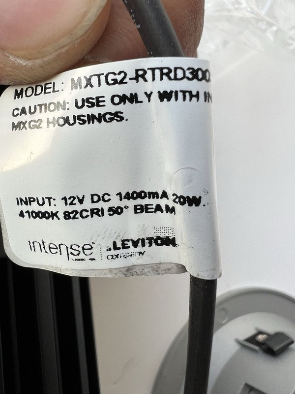 New Leviton - Intense LED Recessed Light Assembly White Round MXTG2 41000k gallery
