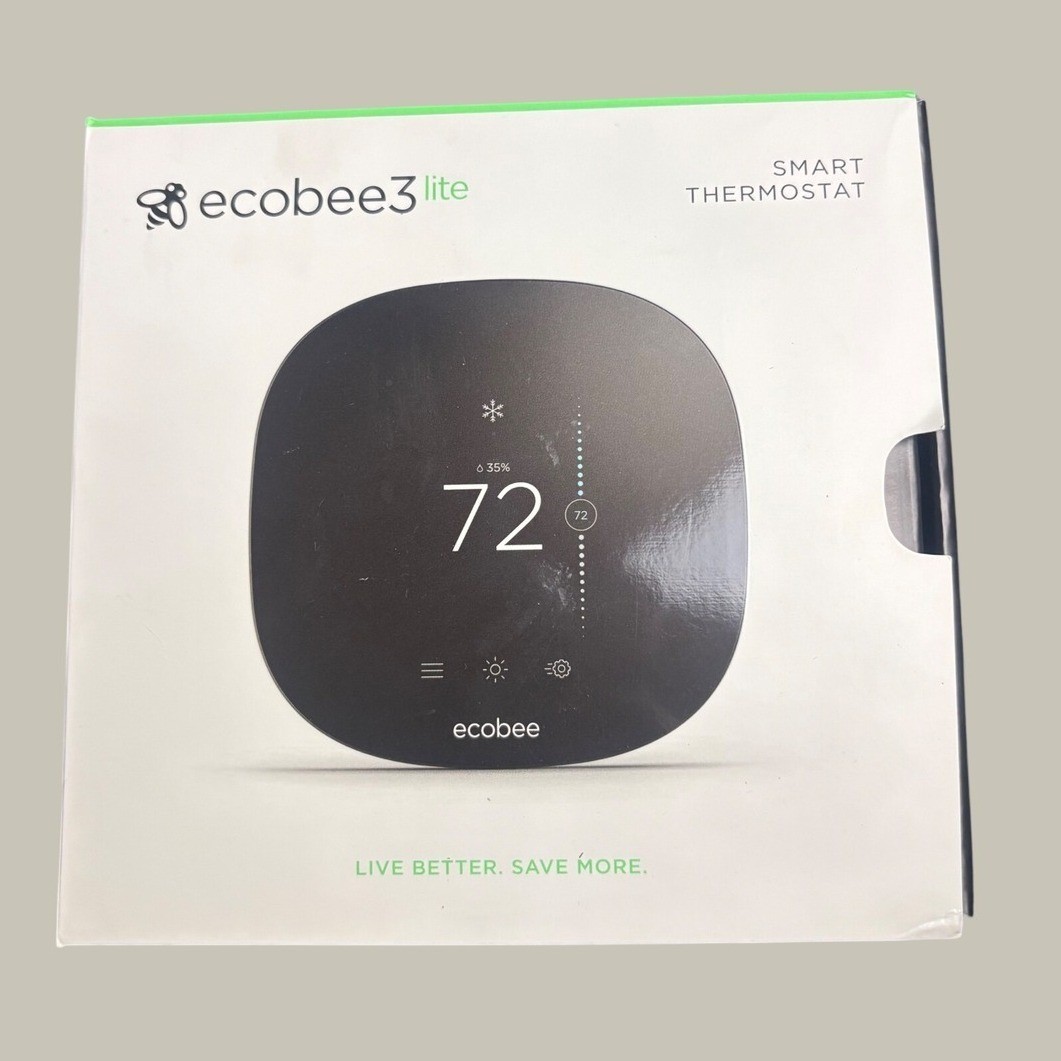ecobee3 lite Smart Thermostat EB-STATE3LT-02 Black Wi-Fi Programmable Apple Home gallery