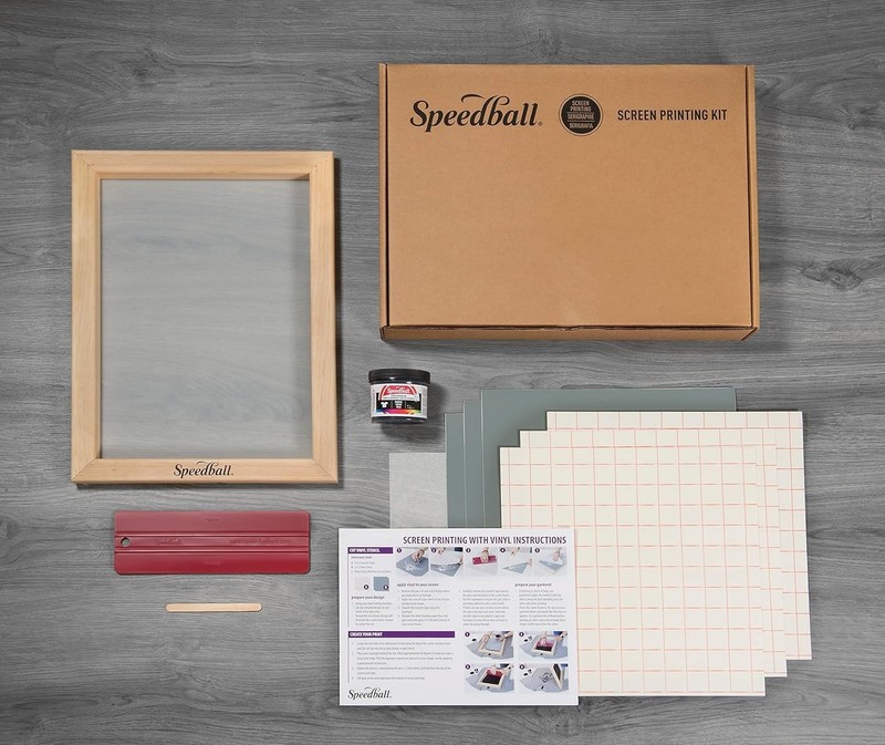 Beginner Screen Printing Craft Vinyl Kit, Use with Cutting Machine to Easily Pri gallery