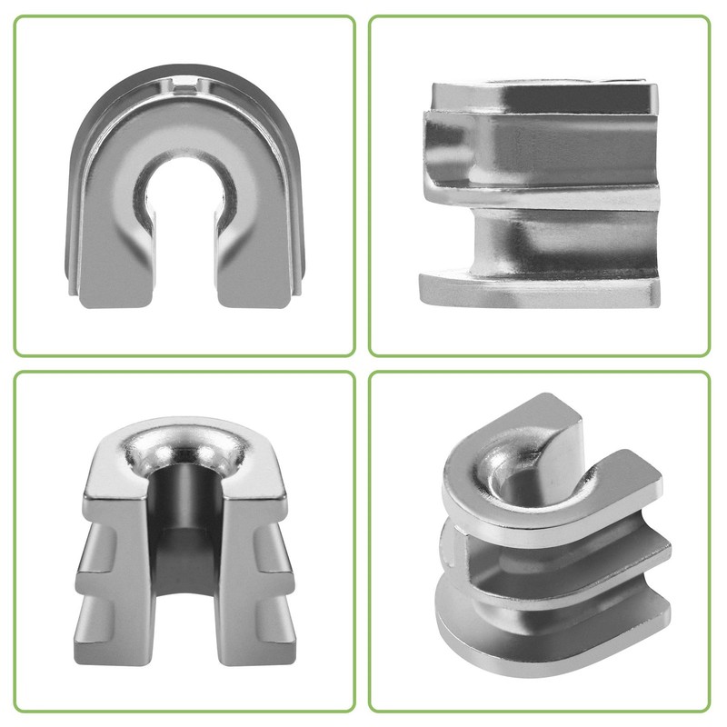 10-Pack String Trimmer Head Eyelet Sleeves, Replacement 10 Pieces, Silver gallery