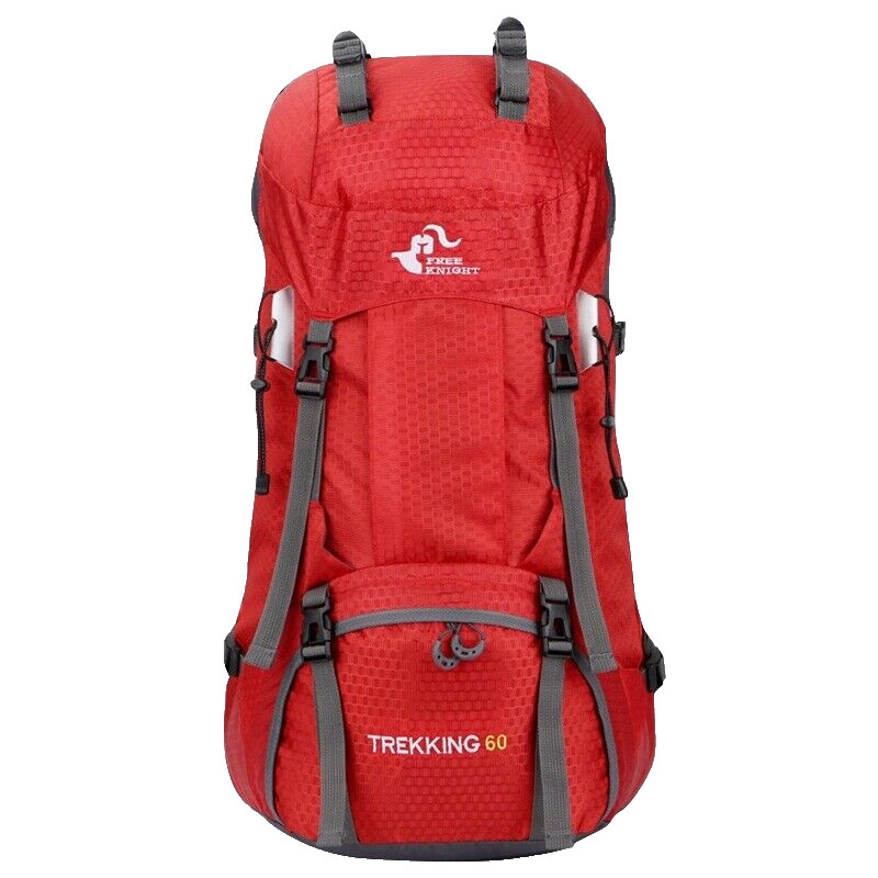 60L BLACK Great Capacity Camping Hiking Backpack 4