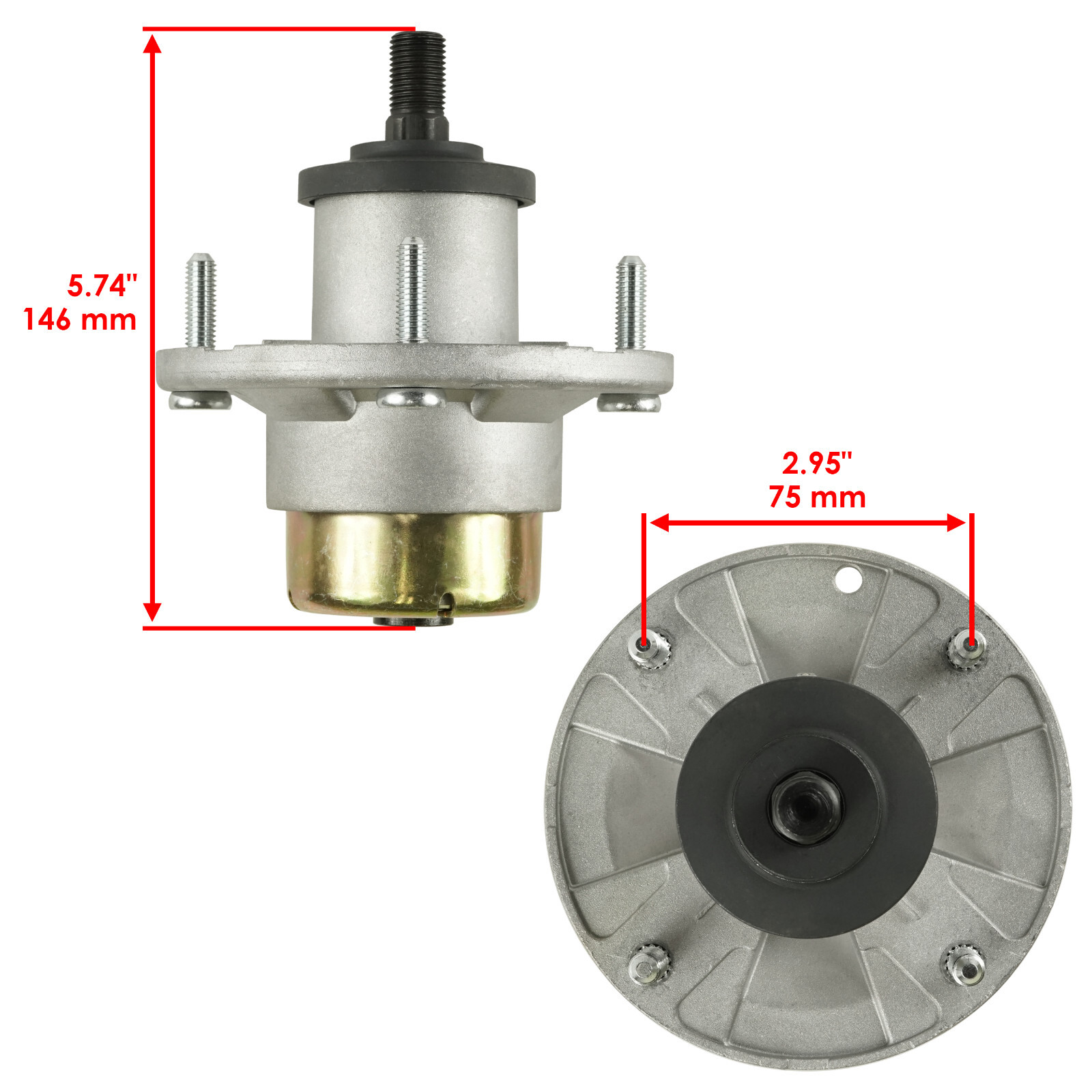 Spindles w/ Blades Pulleys & Belt Kit for John Deere Z335E Z335M Z345M Z345R 42" gallery