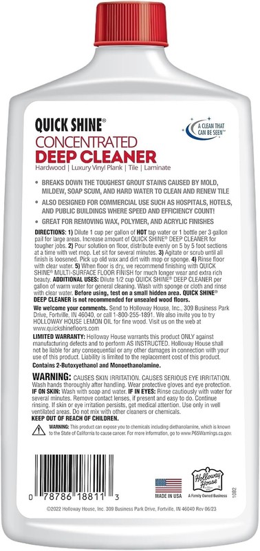 Quick Shine Multi Surface Deep Floor Cleaner and Wax Remover 27Fl oz,Pack of ... gallery