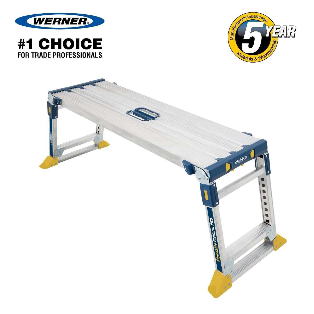 Werner Adjustable PRO Work Platform 25cm Height Aluminium Lightweight gallery