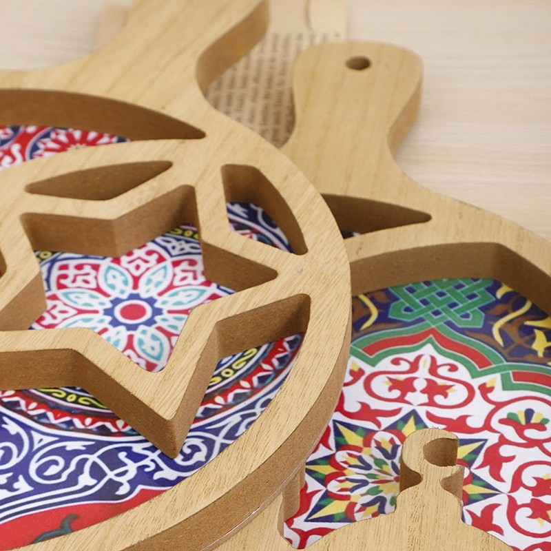 Density Board EID Dry Fruit Tray Fruit Plate Decoration Eid TL gallery
