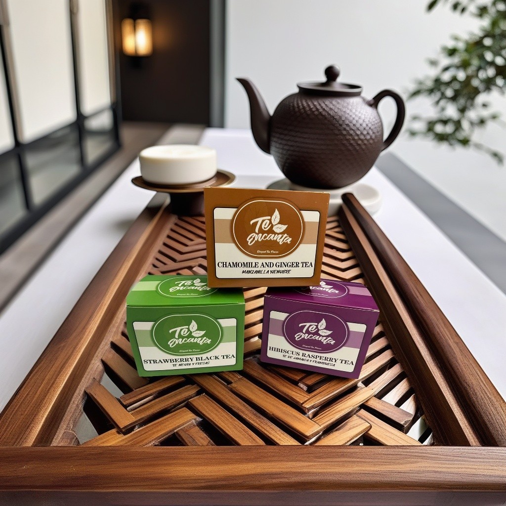 Bundle Pack, CHAMOMILE AND GINGER / STRAWBERRY BLACK TEA/ HIBISCUS RASPBERRY TEA gallery