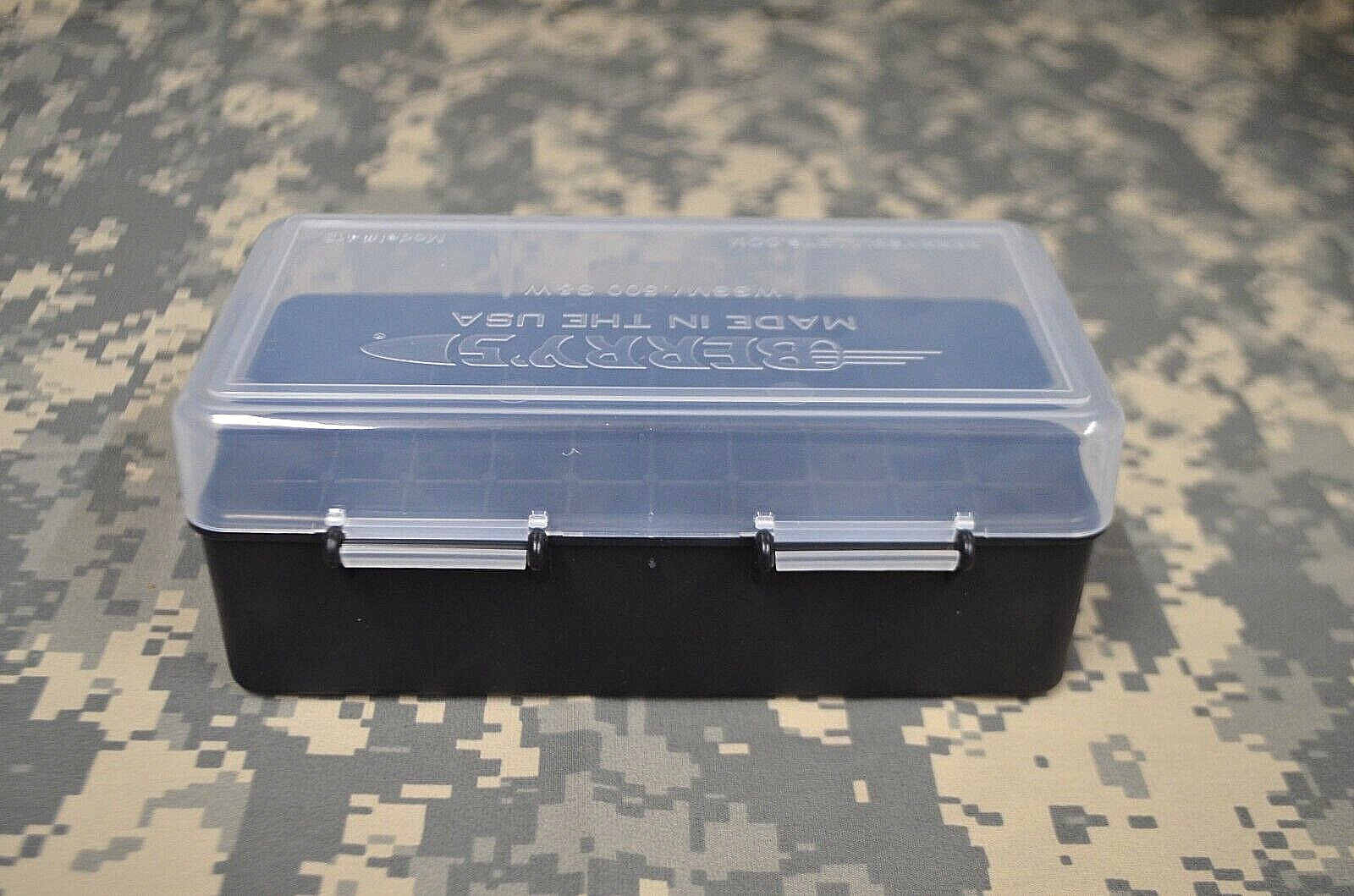 2 x AA Battery Plastic Storage Box Bin Container HOLDS 50 BATTERIES ! (2)-CLEAR gallery