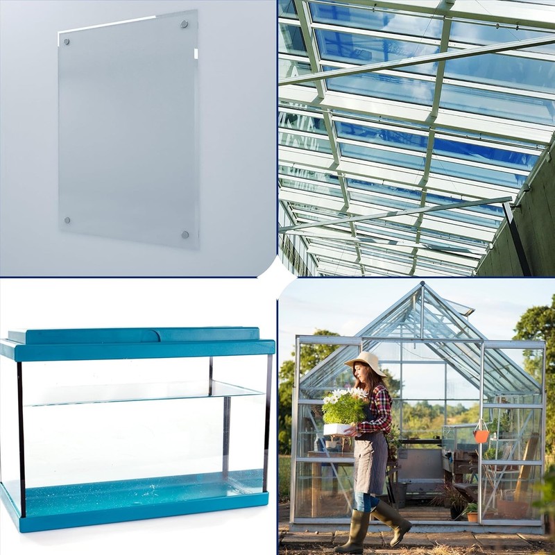 KastLite Clear Polycarbonate Sheet - 1/16" Thick Cut to Size Hard Plastic Sheets gallery