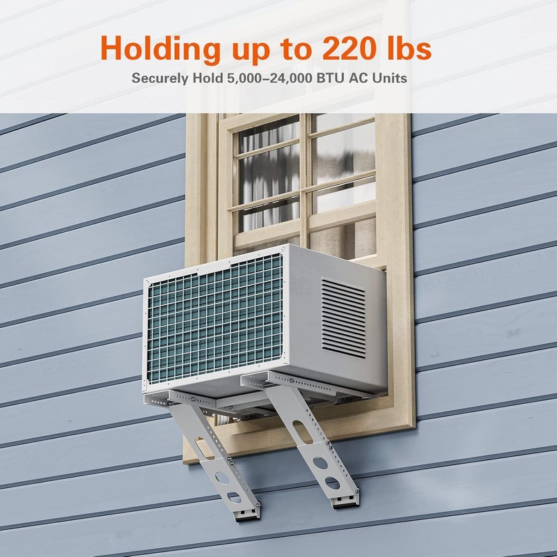 Window AC Bracket, Universal Window Air Conditioner Support Bracket, Heavy Duty gallery