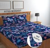 attractive double fitted bedsheet with 2 large pillow covers code 20 gallery