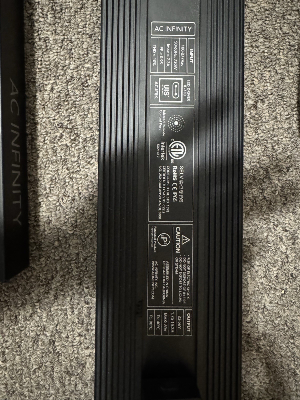 AC Infinity IONFRAME Evo8 LED Grow Light 730W 5x5 Pattern gallery