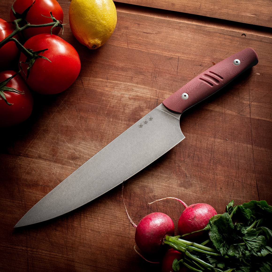 Giant Mouse Chef's Kitchen Knife 8.38" Full Tang Nitro B Steel Blade G10 Handle gallery