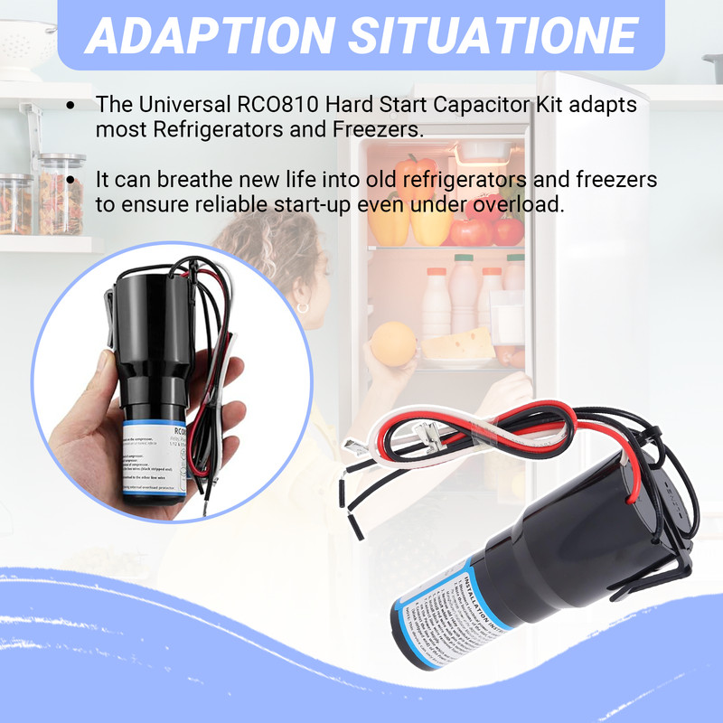 9 Pack 3 in1 Start Hard Start Kit Refrigerator Relay Capacitor Overload RCO810 gallery