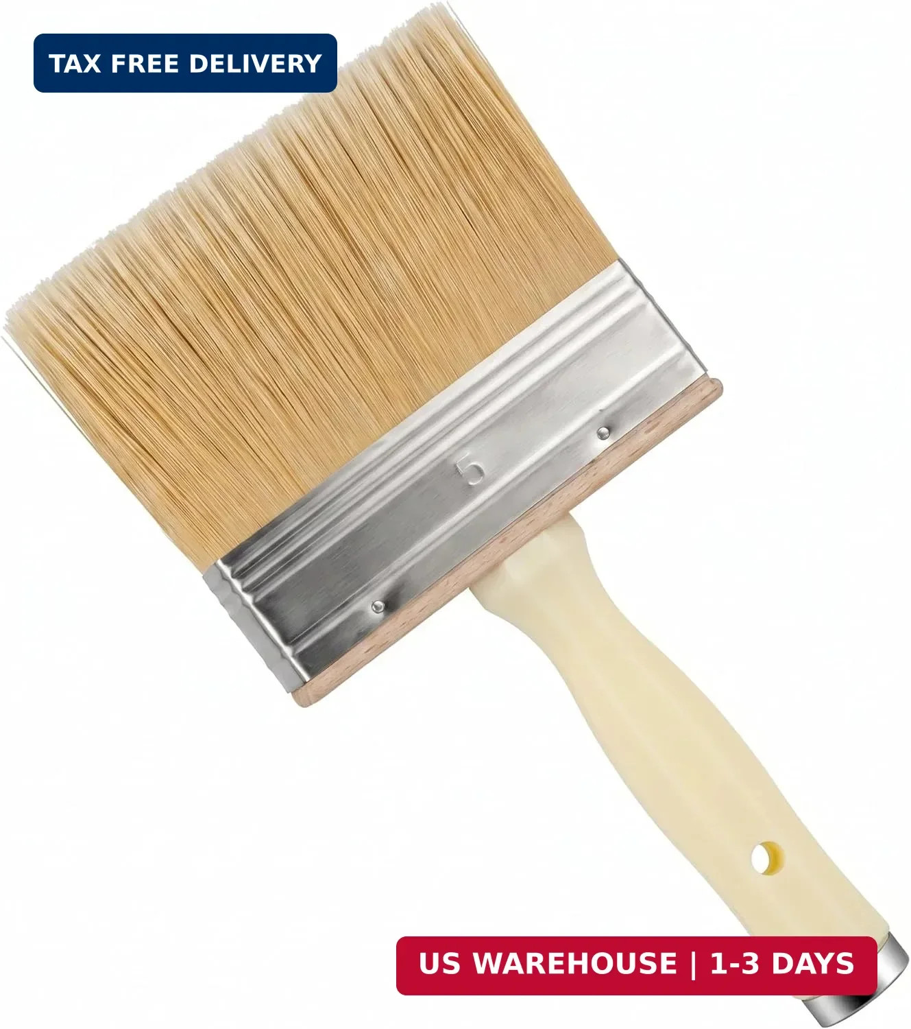 Mister Rui Deck Brush, 5-Inch Stain & Sealer Brush for Wood, Large Limewash Pain gallery
