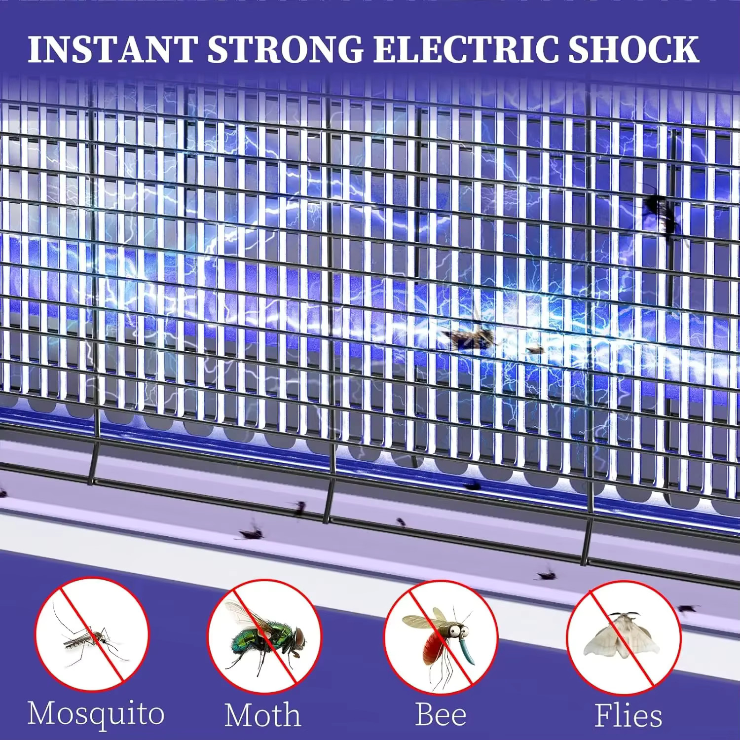 Electric Bug Zapper 3200V Mosquito Zapper Killer Indoor Insect Killer with Hangi gallery
