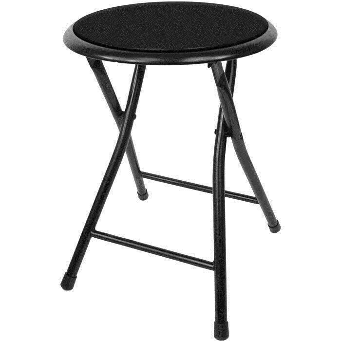 18 Inch Cushioned Short Easy Folding Stool Holds up to 250 Pounds gallery
