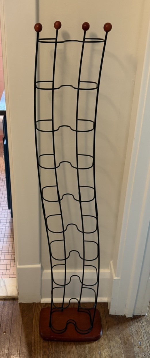 Vintage - Atlantic Wave DVD Rack 52" Storage Tower Y2K Curved gallery
