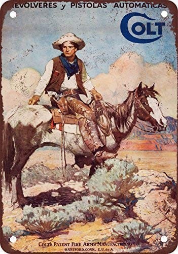 1925 Colt Firearms Vintage Look Reproduction Metal Tin Sign 8X12 Inches gallery