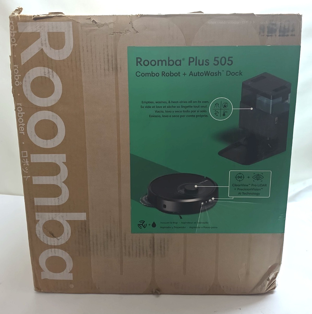 iRobot Roomba Plus 505 Combo Vacuum & Mop w/ AutoWash Dock - NEW