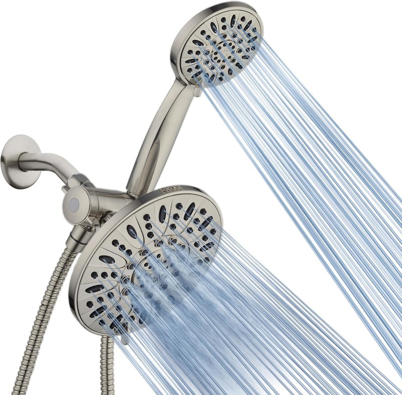 Top Quality Rainfall Shower Head Combo - Brushed Nickel gallery